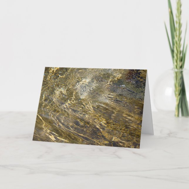 Golden Fountain Water Card (Front)