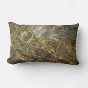 Golden Fountain Water Lumbar Cushion