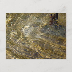 Golden Fountain Water Postcard