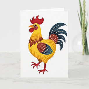 Golden Fowl Artistic Style Card