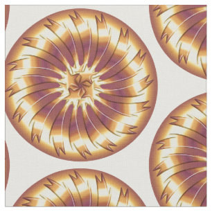 Golden fractal element. fabric