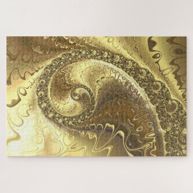 golden fractal puzzle (Horizontal)