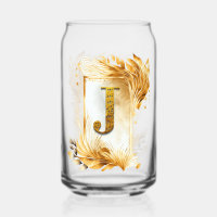 Golden Frame Decorative Monogram J