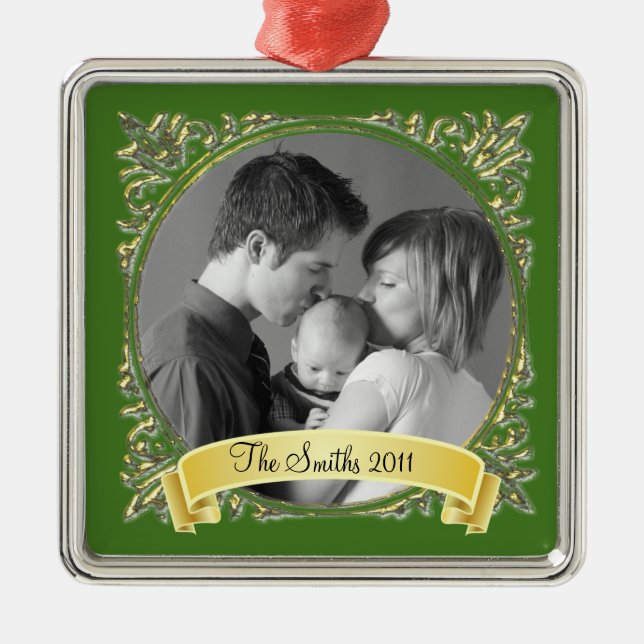 Golden Frame Metal Tree Decoration (Front)