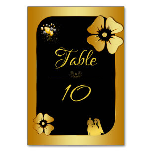 Golden frame table number
