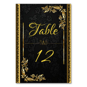 Golden frame table number