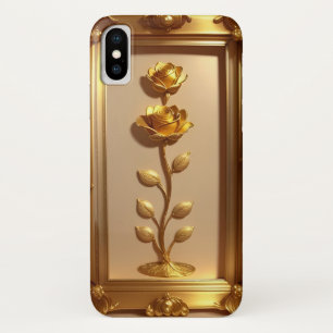 Golden Framed Rose Decorative Artwork Case-Mate iPhone Case