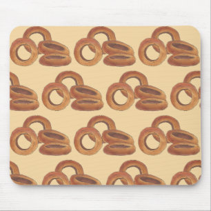 Golden Fried Onion Rings Junk Fast Food Foodie Mouse Pad
