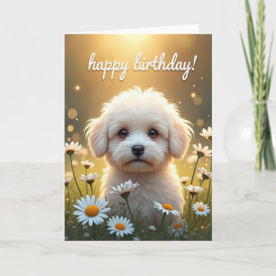 Golden Furry Birthday Card