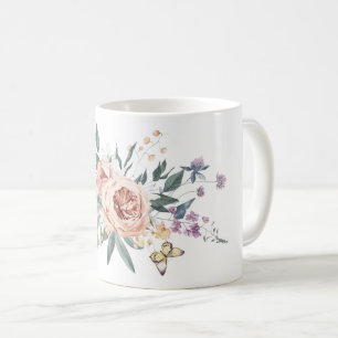 Golden Garden Chic Girly Flower Mug