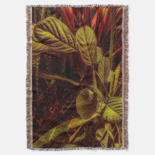 Golden Garden Throw Blanket