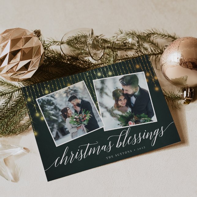 Golden Garland | Holiday Photo Card (Creator Uploaded)