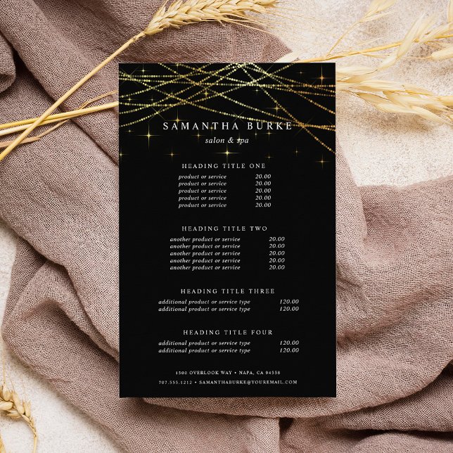 Golden Garland Pricing & Services Flyer (Creator Uploaded)