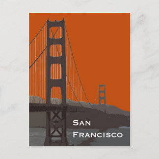 Golden Gate Abstract Postcard