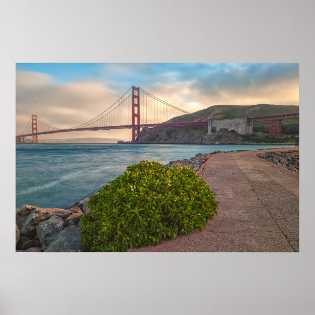 Golden Gate at Sunset Poster (Front)
