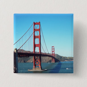 Golden Gate Bridge 15 Cm Square Badge