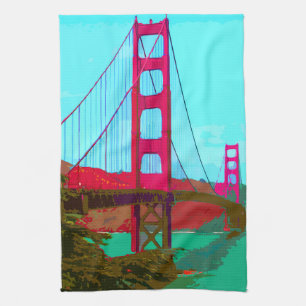 Golden_Gate_Bridge_2015_0422 Tea Towel