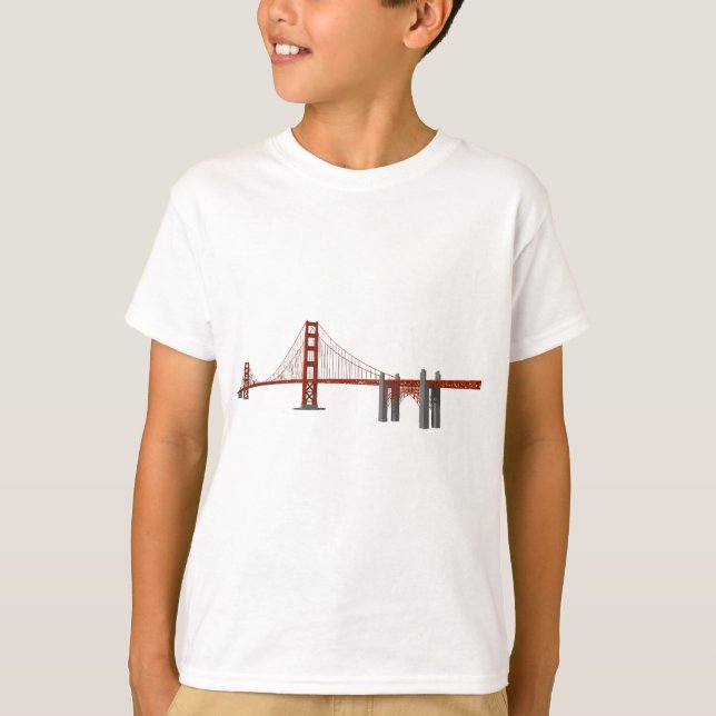 Golden Gate Bridge: 3D Model: T-Shirt (Front)