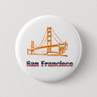 Golden Gate Bridge 6 Cm Round Badge