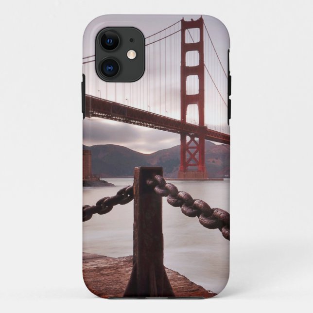 Golden Gate Bridge against mountains Case-Mate iPhone Case (Back)