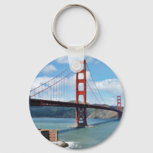 Golden Gate Bridge And Fort Point In San Francisco Key Ring