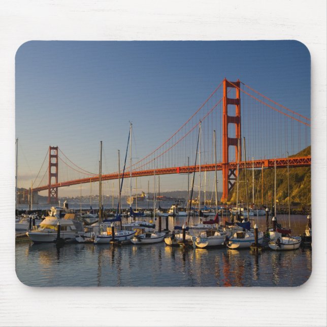 Golden Gate Bridge and San Francisco 2 Mouse Pad (Front)