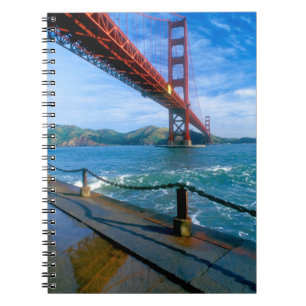 Golden Gate bridge and San Francisco Bay 2 Spiral Notebook
