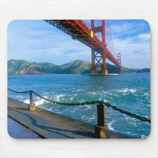 Golden Gate bridge and San Francisco Bay Mouse Pad (Front)