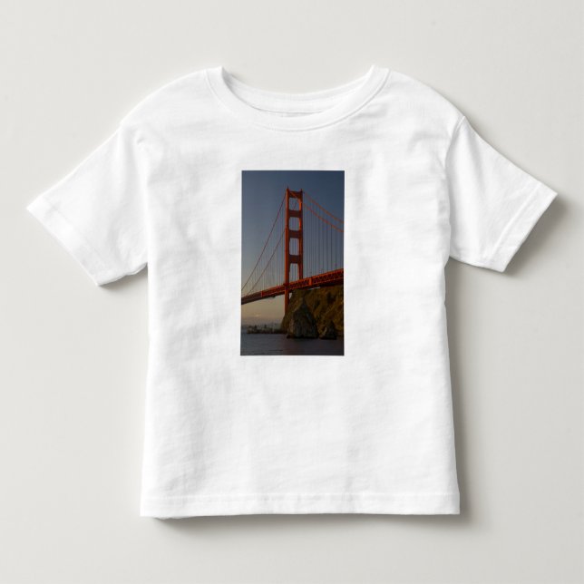 Golden Gate Bridge and San Francisco Toddler T-Shirt (Front)