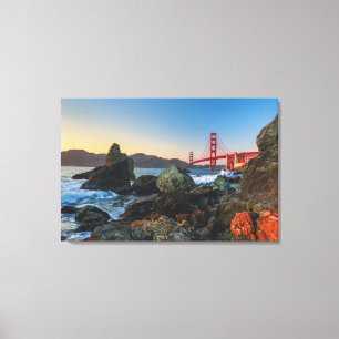 Golden Gate Bridge at Dusk San Francisco Canvas Print
