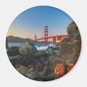 Golden Gate Bridge at Dusk   San Francisco Magnet