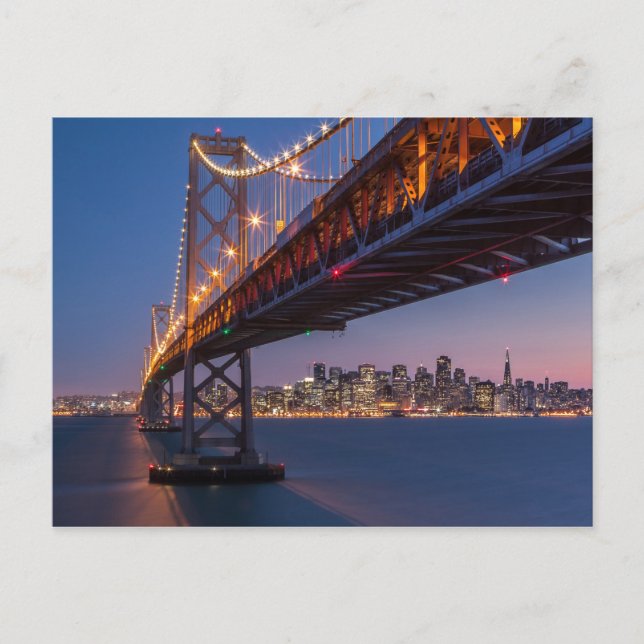 Golden Gate Bridge at Night | San Francisco, CA Postcard (Front)