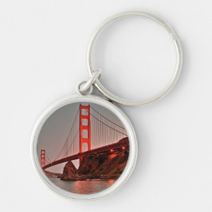 Golden Gate Bridge at Sun Down Key Ring