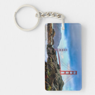 Golden Gate Bridge at sunset Key Ring