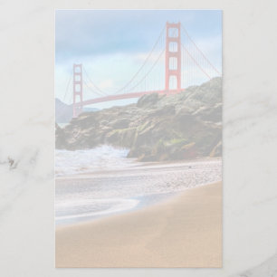Golden Gate Bridge at sunset Stationery