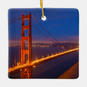Golden Gate Bridge, California Ceramic Tree Decoration