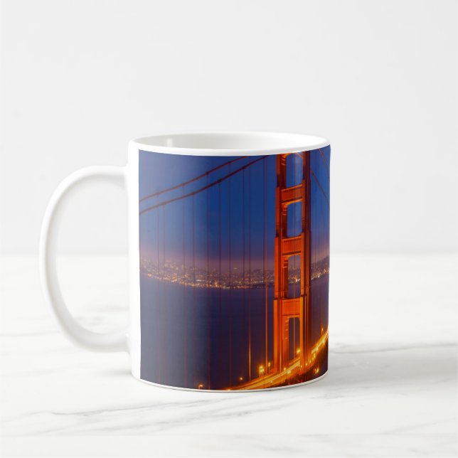 Golden Gate Bridge, California Coffee Mug (Left)
