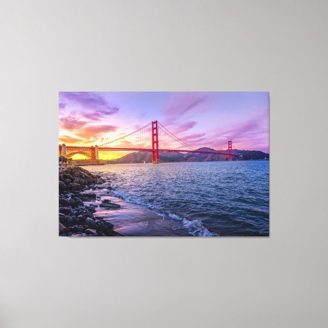 Golden Gate Bridge Canvas Print (Front)