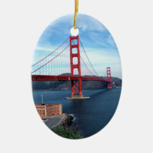 Golden Gate Bridge Ceramic Tree Decoration