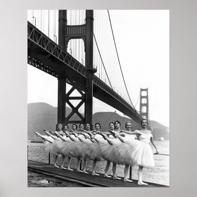 Golden Gate Bridge Dancers Poster (Front)