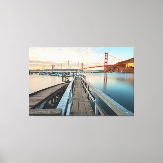 Golden Gate Bridge from Pier Canvas Print (Front)