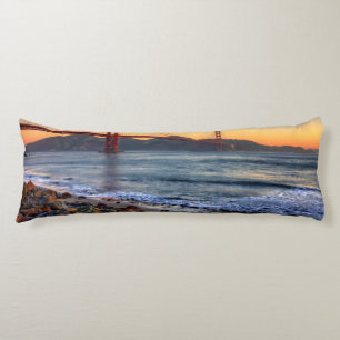 Golden Gate Bridge from San Francisco bay trail. Body Cushion
