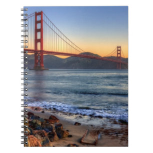 Golden Gate Bridge from San Francisco bay trail. Notebook