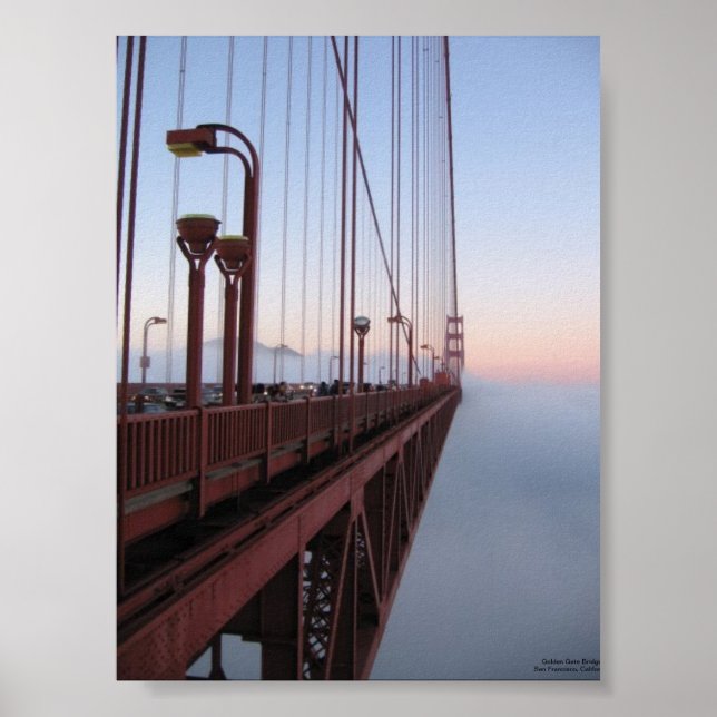 Golden Gate Bridge from the Marin Headlands Poster (Front)