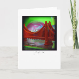 golden gate bridge - greeting card