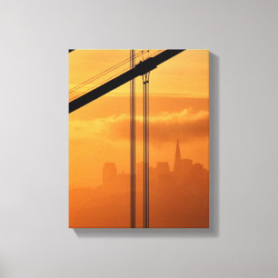Golden Gate Bridge in front of the San Francisco Canvas Print