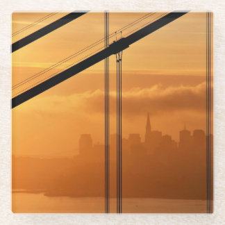 Golden Gate Bridge in front of the San Francisco Glass Coaster