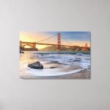 Golden Gate Bridge in San Francisco at sunset