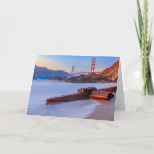 Golden Gate Bridge in San Francisco, Baker Beach Card