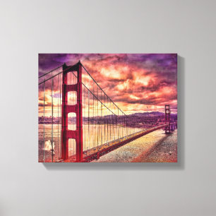 Golden Gate Bridge in San Francisco, California. Canvas Print